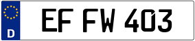 Truck License Plate